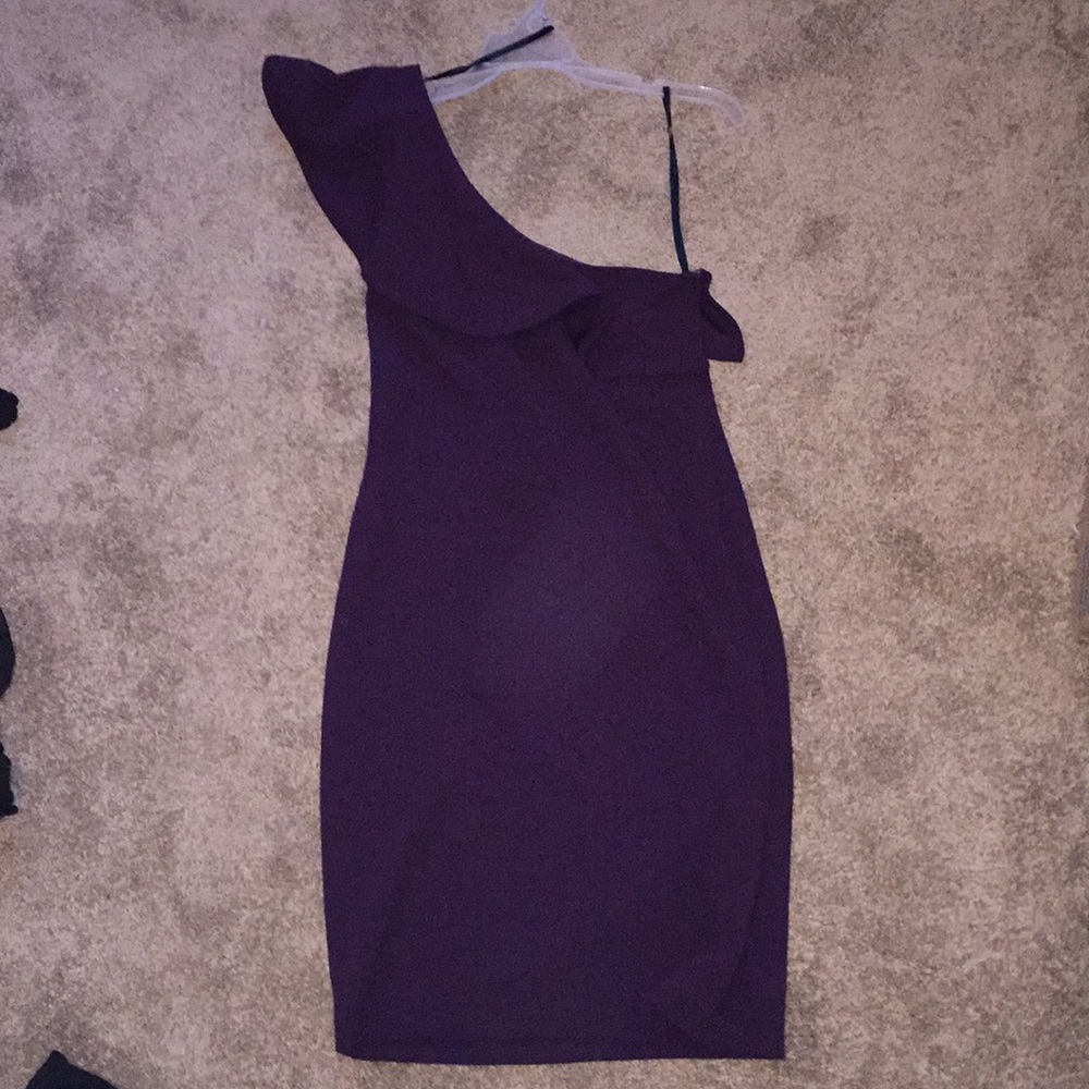 Calvin Klein single strap dress.